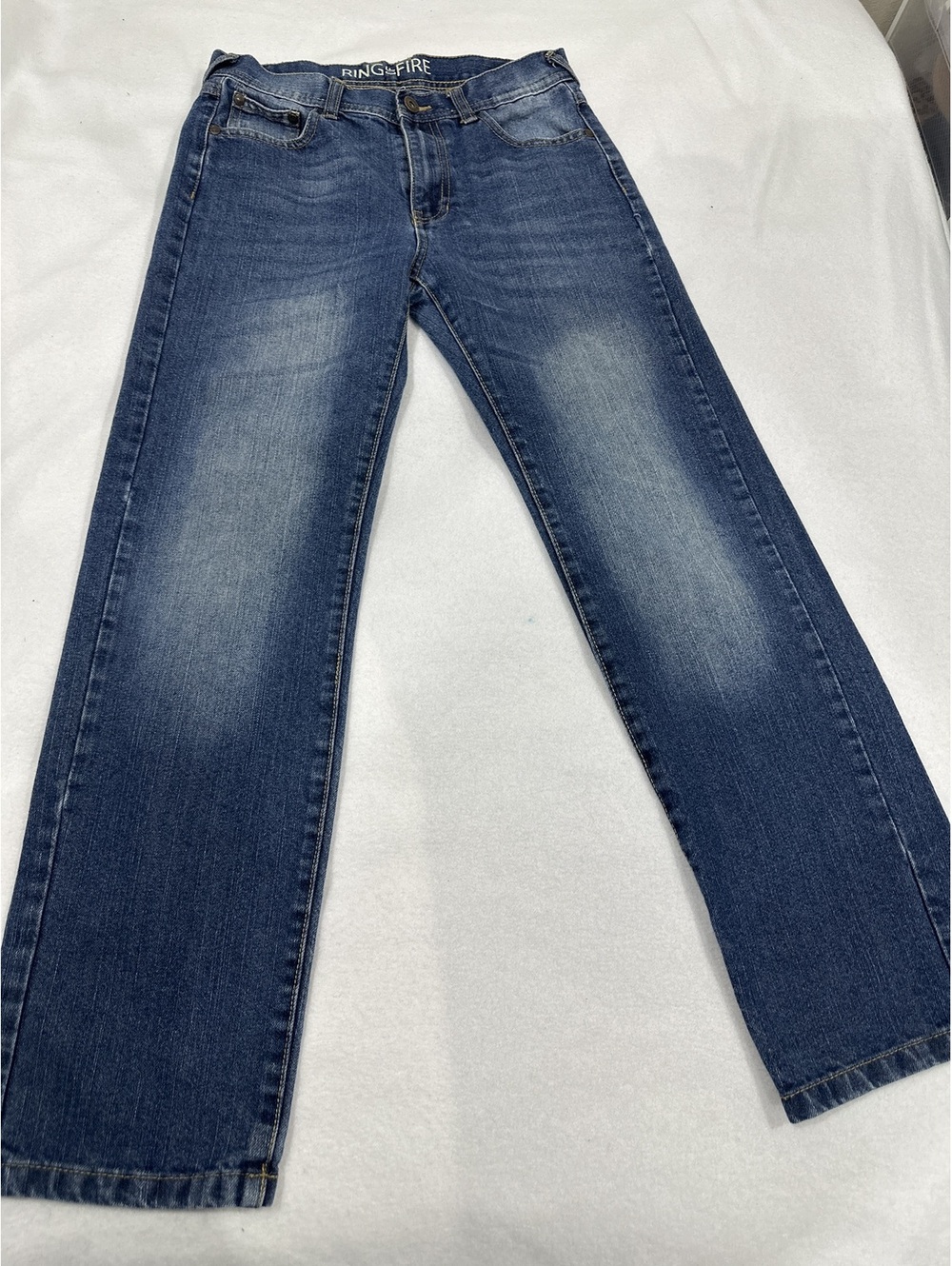 Ring of Fire Blue Denim Flared Jeans Size 16